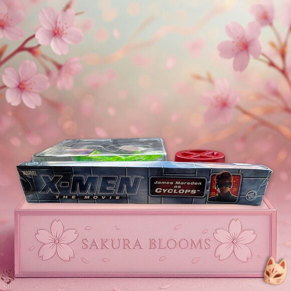 Cyclops X-Men Movie Action Figure W/ Slime Trapped Jean Grey Toy Biz Marvel 2000 - Picture 5 of 6